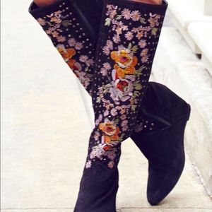 FREE PEOPLE PENNY LANE KNEE HIGH BOOTS